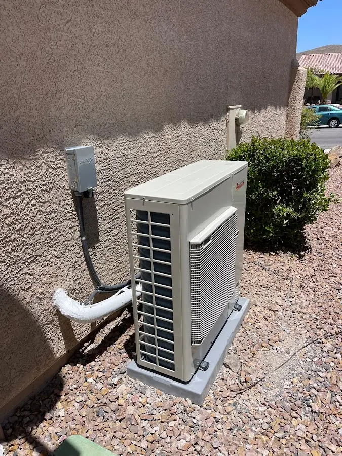 Residential air conditioning condenser unit in Sacramento